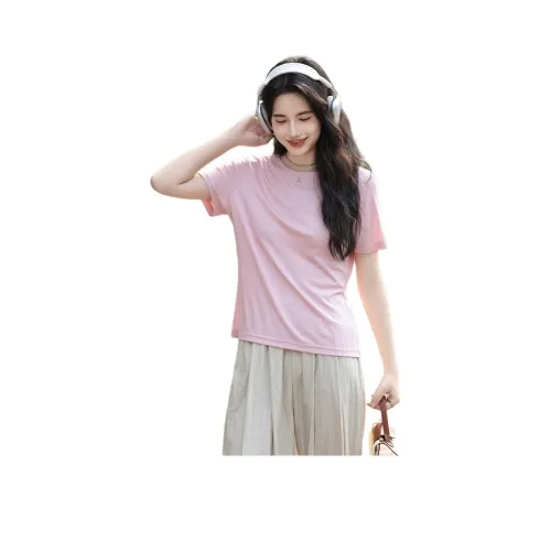 Itisf4 T-Shirt Женская Прозрачный Розовый