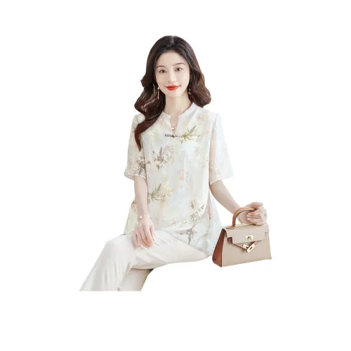 Cypress House Серо-бежевые Женские Рубашки