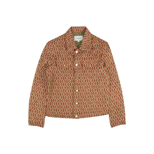 CASABLANCA Denim Jacket Men's Red