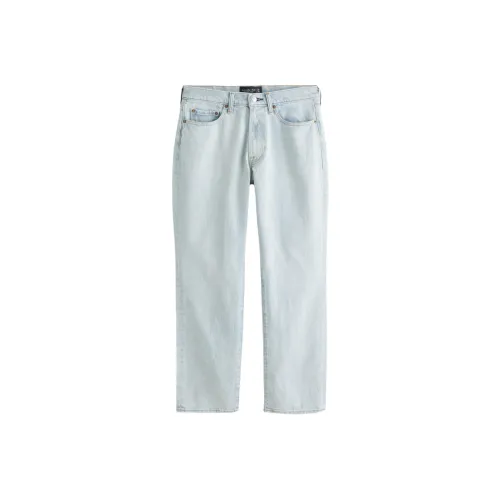 Abercrombie＆Fitch Светло-синие мужские джинсы