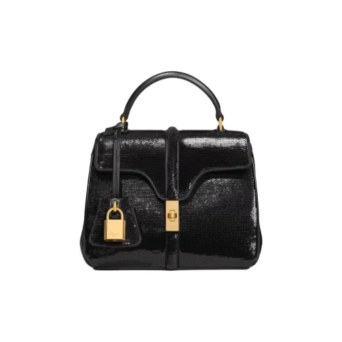 CELINE Телячья кожа Сумка через плечо Сумка Mini Женская Черная