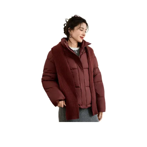 CARBAMMI Хлопковый пуховик женский фуксия