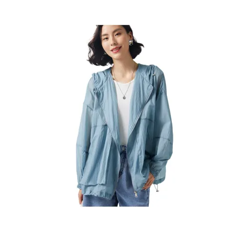 Fog Куртки и Пальто Женские Серый Синий