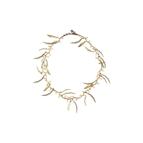 Michael Michaud Барокко Пресная вода PEARLS Ожерелья Женские Зеленый