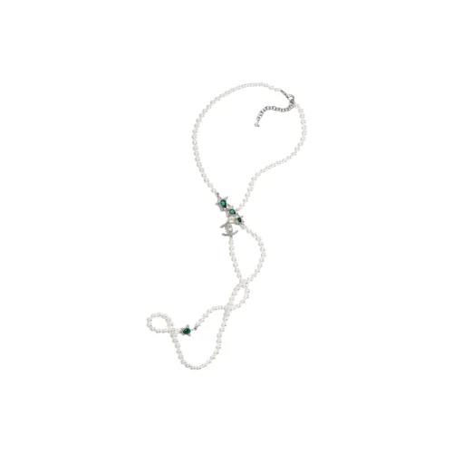 CHANEL 23 Spring Summer Металл Искусственный жемчуг Стразы Ожерелья Женские