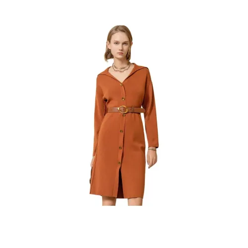 Anmani Длинное платье с длинными рукавами женское