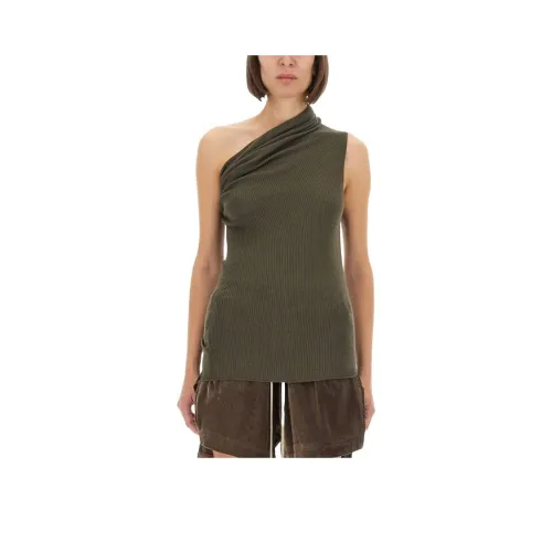 RICK OWENS совместный бренд RO T Рубашка Женская Зеленая