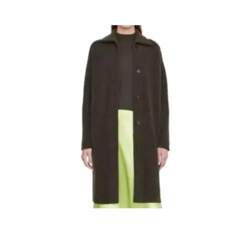 VINCE Зеленое Женское Пальто