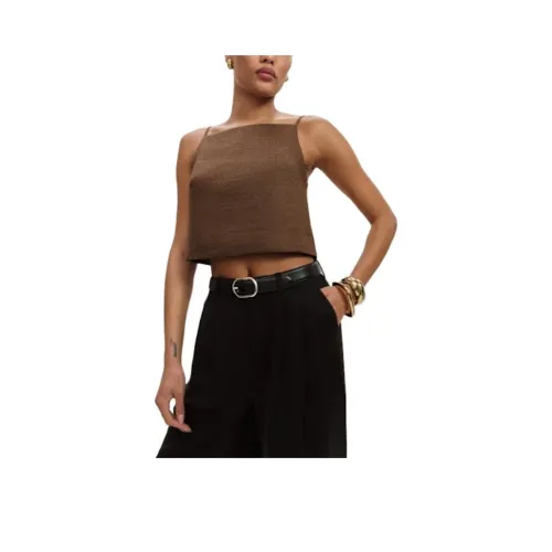 REFORMATION Kerri Linen Ткань Топ Топ на бретелях Женский