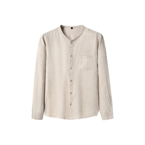 TAIZILONG Светлый хаки Мужские рубашки