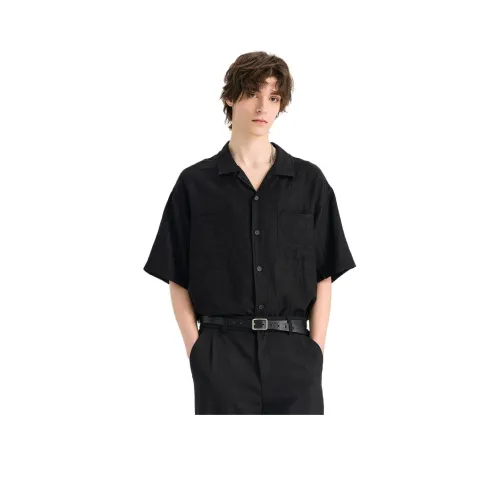 WILD LEADER Таинственный черный [CW5158598] Мужская рубашка