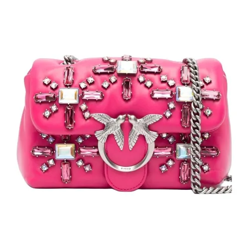 PINKO Телячья кожа Сумка через плечо Женская Фуксия