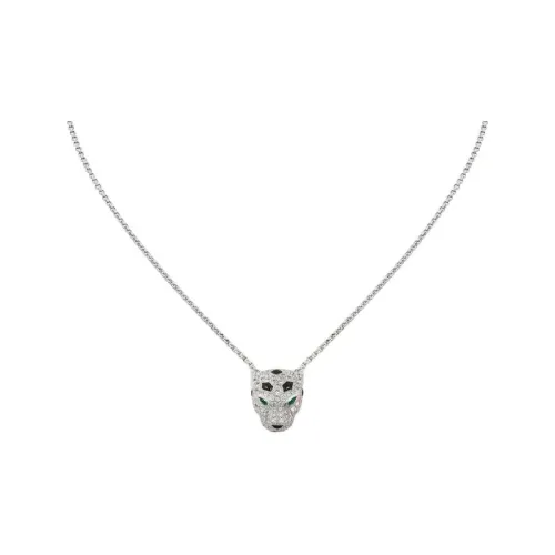 Cartier Колье Panthère De Cartier Белое Золото, Оникс, Изумруды, Бриллианты