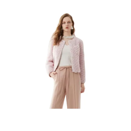 Cocoon Розовый Женские меховые изделия