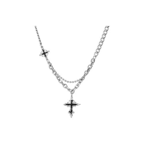 XIANGXI Титановые стальные ожерелья мужские серебряные