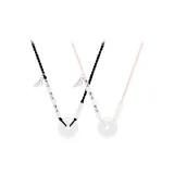 Розовый, черный, 1 пара