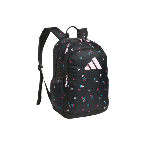 Adidas Logo Backpack Unisex Black Transparent Pink