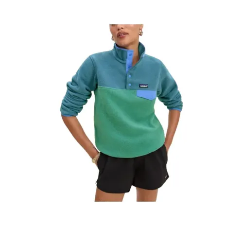 Reformation Patagonia W's Легкий Synchilla Snap Пуловер Свитшот Женские