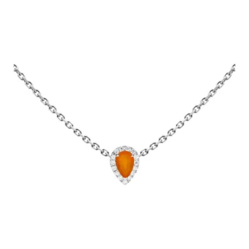 Redline Ромб 18K Белое золото Ожерелье Женское Желтое