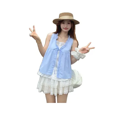 YINLEI Синие Женские Майки