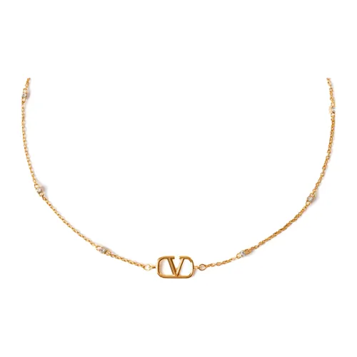 Valentino Металлические ожерелья Женские Золото