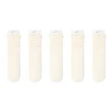 5 пар (5 молочно-белых)