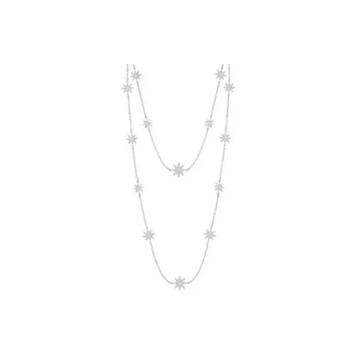 Swarovski Fizzy Искусственный Кристалл Ожерелье Белый, золотой Женские