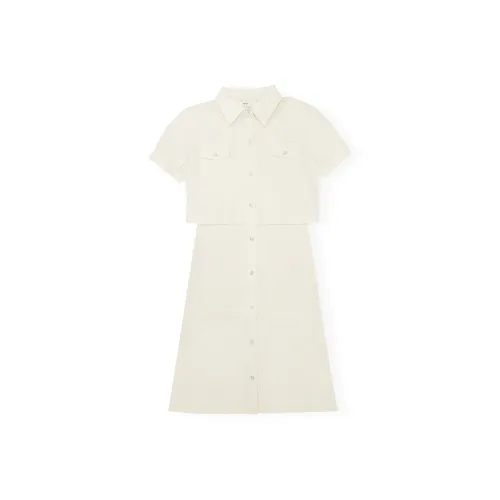 MJ STYLE Короткое платье с короткими рукавами женское