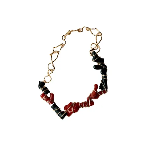 ZARA Смола Латунь Цинк Стальной Ожерелья Женские Золото