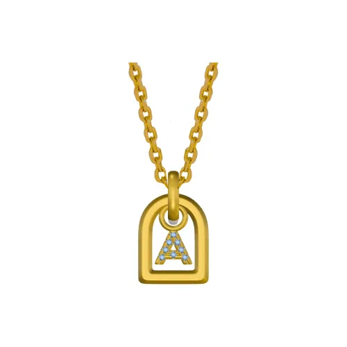 NEVERFAR Серебро S925 Толстое 18K Золото Покрытие Ожерелье Женское