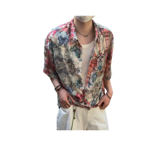 NEVER RULE Светло-красный Унисекс Рубашки