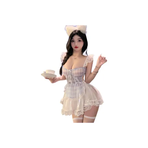 QIAOMONVHAI Белый Без аксессуаров Женские Короткие Платья с короткими рукавами