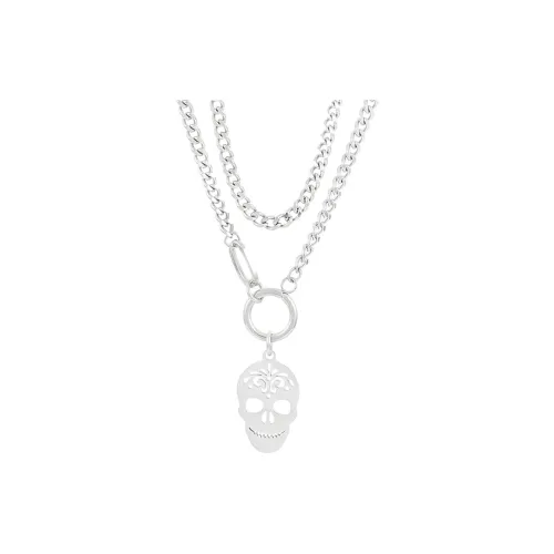 Kelanxi Титановые стальные ожерелья унисекс золотые серебряные