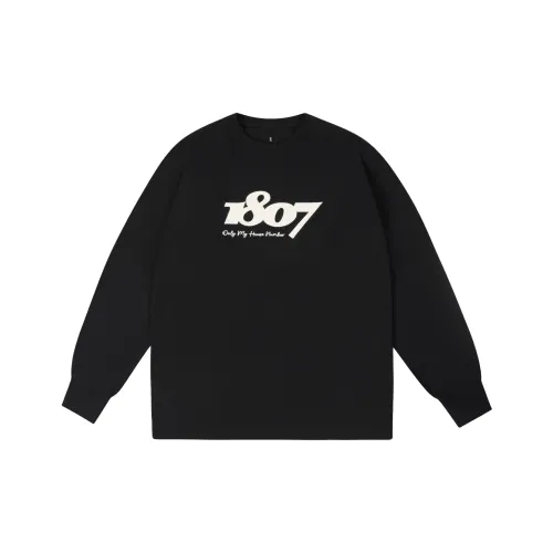 1807 Длинный рукав T-рубашка Унисекс