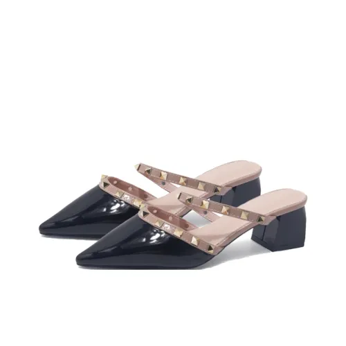 MADALLO Антизапахивающие Устойчивые к истиранию Домашние тапочки Женские Черные