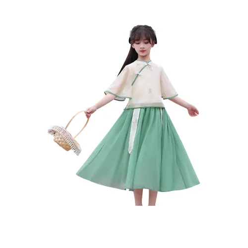 YINFOU Зеленый KIDS Ханьфу