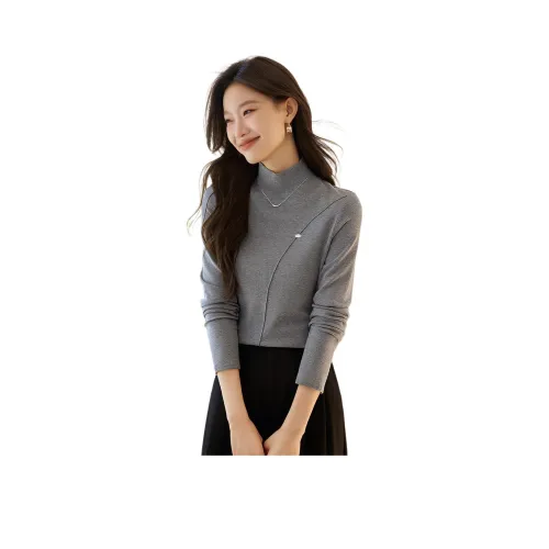 Mo Han Yi Mei T Рубашка Женская Средняя Серая