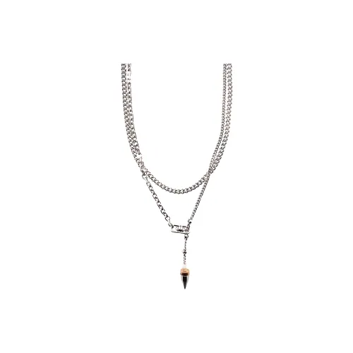 Alexander McQueen Металлические ожерелья Серебряный Мужской