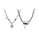 Луна Модель + Крест Ожерелье