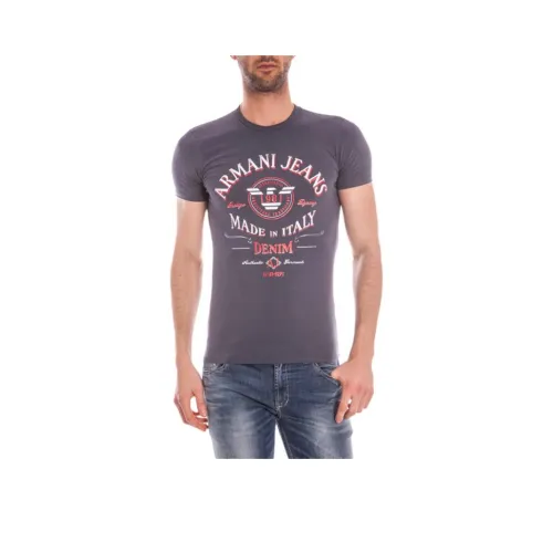 ARMANI JEANS Морской Синий Мужская T-Рубашка