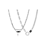 Ожерелье Набор [Звездный свет Крест + Геометрическое Кольцо]