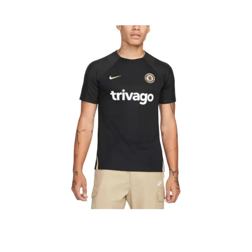 nike Chelsea FCDri Форма Футбол Джерси Мужской Черный Кунжут Кунжут