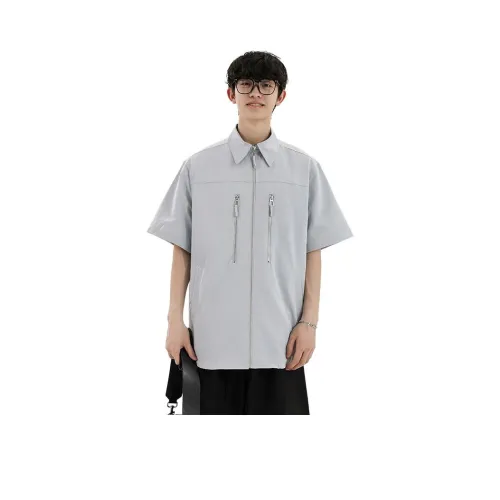 NOWSTIME Небесно-голубой Унисекс Рубашки