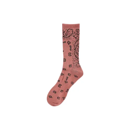 RHUDE 1 пачка Розовые Мужские носки MID до икры