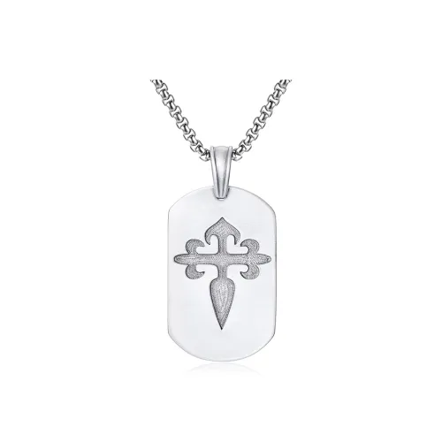 EVBEA Титановые стальные ожерелья для мужчин