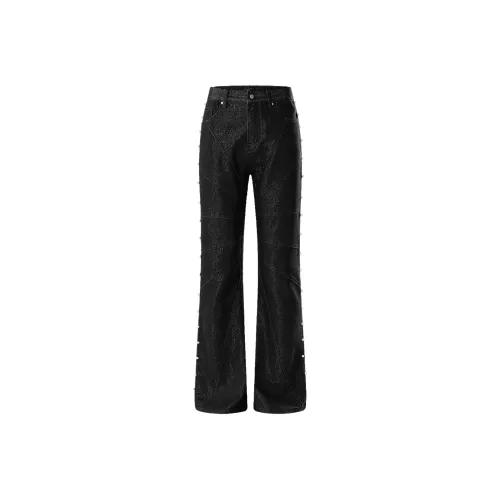 TBHNP Черные унисекс джинсы