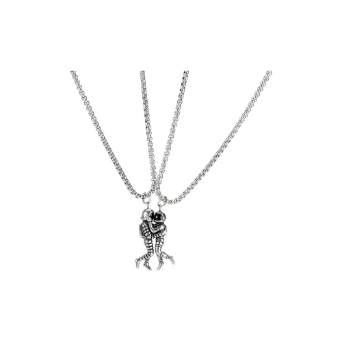 GENANX Ожерелья Silver White/Магнитный Унисекс