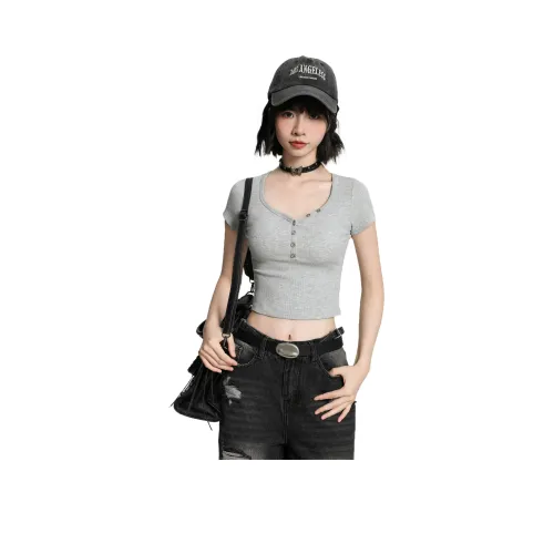 Princess Berdele T-Shirt Женская Серого цвета