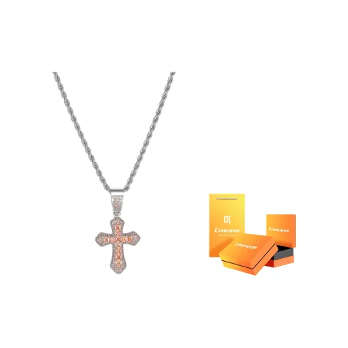 Cooraree Медный Циркон Стальная Цепь Ожерелье Унисекс