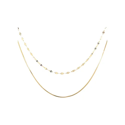 NATURALLYJOJO Титановые стальные ожерелья женские золотые